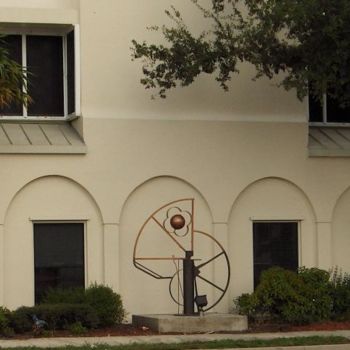 Sculpture titled "Chambered Nautilus" by Richard Beaulieu, Original Artwork, Metals