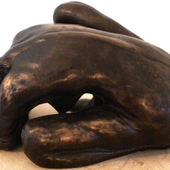 Scultura intitolato "Hommage à E. de Paz…" da Reno Sculpteur, Opera d'arte originale, Bronzo