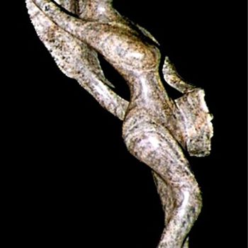 「danse」というタイトルの彫刻 Algによって, オリジナルのアートワーク, ストーン