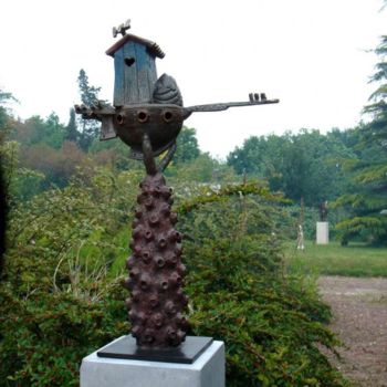 Sculpture titled "Fabrice-Lebar-2.jpg" by Sculptures Au Jardin, Original Artwork