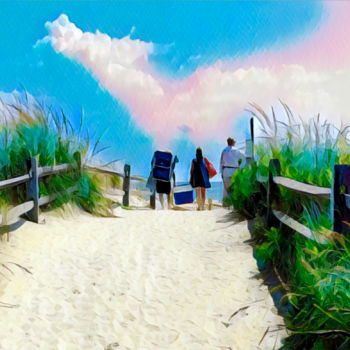 Фотография под названием "Avalon Beach Dunes" - Stephen D. Smith, Подлинное произведение искусства, Цифровая фотография