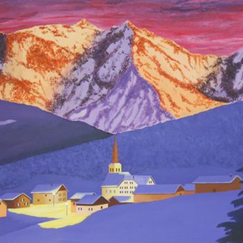 Pintura intitulada "Mont-Blanc" por Seak, Obras de arte originais