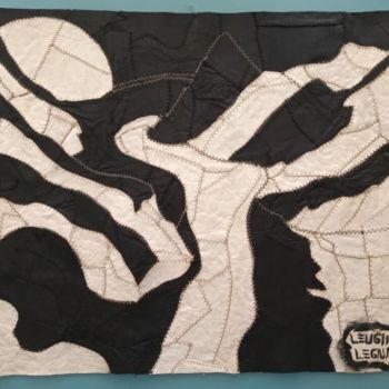 Textile Art με τίτλο "Oscurecimiento Espi…" από Leugim Legna / Sebastian Cardona Flòrez, Αυθεντικά έργα τέχνης, Κουρελού