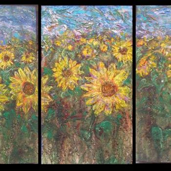 Pintura titulada "Sunflowers" por Sean Lucas Willett, Obra de arte original