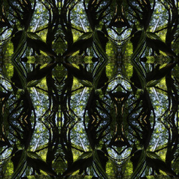 Digital Arts titled "Forest Abstract 73" by Kenneth Grzesik, Original Artwork, 2D Digital Work