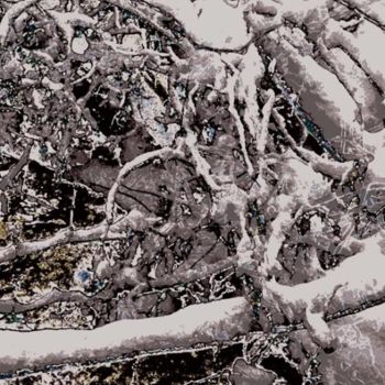 Arte digitale intitolato "Winter Forest 25" da Kenneth Grzesik, Opera d'arte originale, Pittura digitale