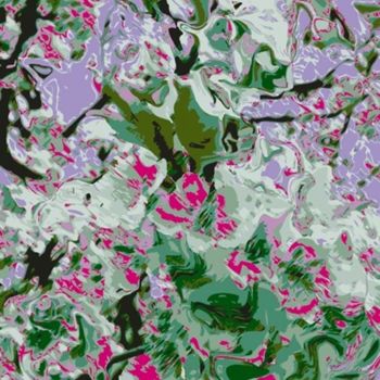Digitale Kunst getiteld "Spring Aura #8" door Kenneth Grzesik, Origineel Kunstwerk, Digitaal Schilderwerk