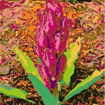 Arts numériques intitulée "Spring Aura #16" par Kenneth Grzesik, Œuvre d'art originale