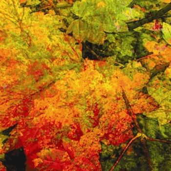 Digital Arts titled "Autumnly #25" by Kenneth Grzesik, Original Artwork, Digital Painting