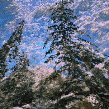 Arte digitale intitolato "Mountain Winter #39" da Kenneth Grzesik, Opera d'arte originale, Pittura digitale