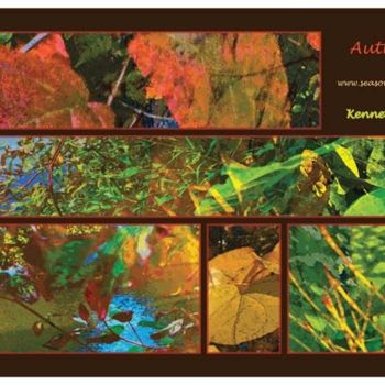 Цифровое искусство под названием "Autumnly Poster" - Kenneth Grzesik, Подлинное произведение искусства, Фотомонтаж
