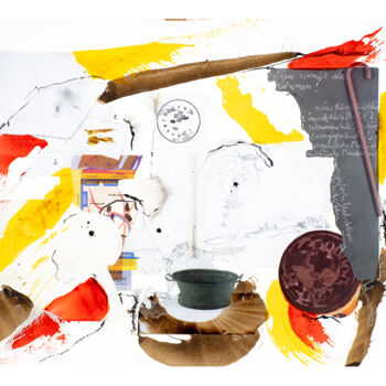 Collages intitolato "Beuys N The Hood 3_1" da Sebastian Herrling, Opera d'arte originale, Collages