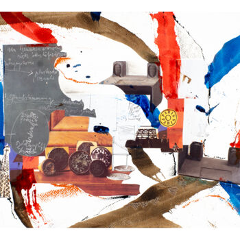 Collages intitulée "Beuys N The Hood 3_3" par Sebastian Herrling, Œuvre d'art originale, Collages