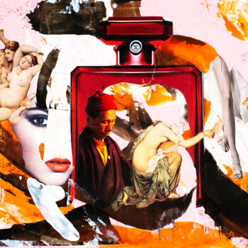 Collages intitolato "Fashion Victims / S…" da Sebastian Herrling, Opera d'arte originale, Collages