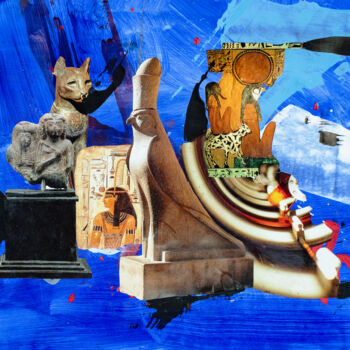 Collages intitolato "Erkenntnis Stufe 2" da Sebastian Herrling, Opera d'arte originale, Collages