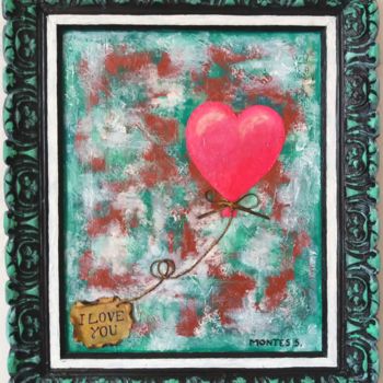 Painting titled "FLY LOVE" by Sebastian Montes, Original Artwork, Acrylic