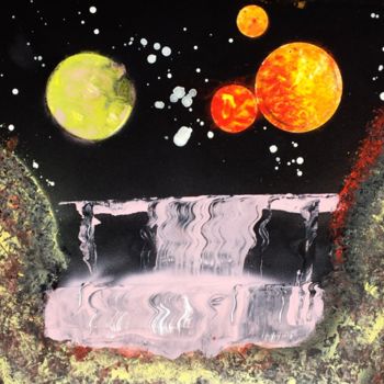 Painting titled "planets" by Sebastian Ponchaut (sterton), Original Artwork