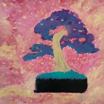 Pintura titulada "bonsai2.jpg" por Sebastian Ponchaut (sterton), Obra de arte original, Oleo