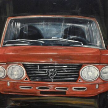 "Lancia Fulvia Hf" başlıklı Tablo Sebastian Sa tarafından, Orijinal sanat, Petrol