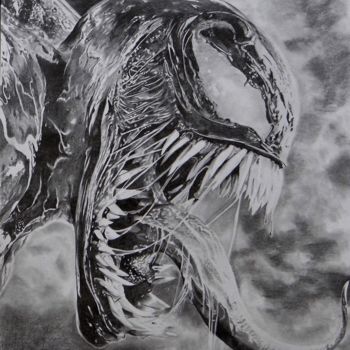 Drawing titled "Venom" by D79pl, Original Artwork, Pencil