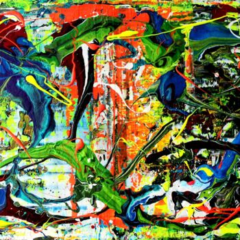 Malarstwo zatytułowany „Peinture abstraite…” autorstwa Sebastian Stankiewicz, Oryginalna praca, Akryl