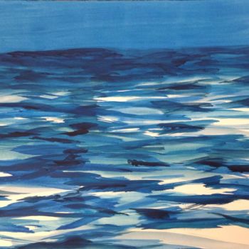 Malerei mit dem Titel "from Wave to Wave" von Sebastian Olivier Burckhardt, Original-Kunstwerk, Acryl