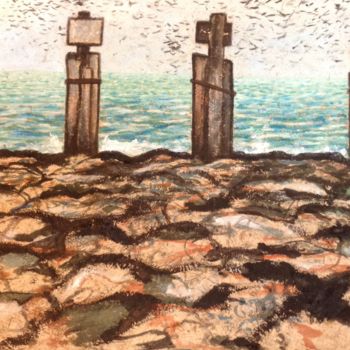 Malerei mit dem Titel "Staten Island Forgo…" von Sebastian Olivier Burckhardt, Original-Kunstwerk, Acryl