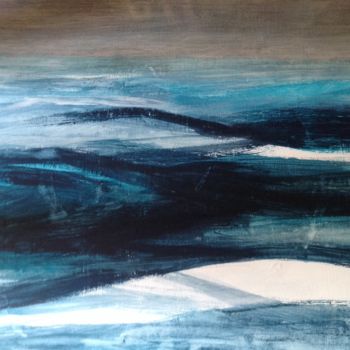 Painting titled "Sea and Speed" by Sebastian Olivier Burckhardt, Original Artwork, Acrylic