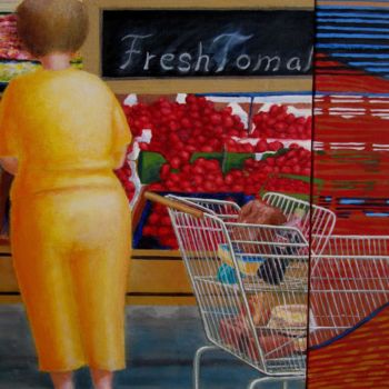 Pintura titulada "Ausschnitt Fresh To…" por Sebastian Olivier Burckhardt, Obra de arte original, Acrílico