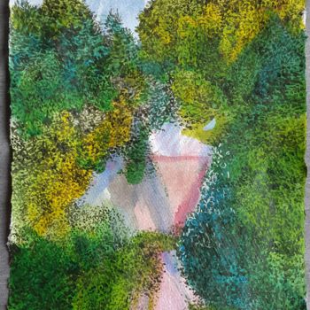 Painting titled "Forêt Noire" by Sebastian Olivier Burckhardt, Original Artwork, Acrylic