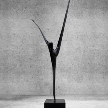 Sculpture intitulée "LÉGÈRETÉ" par Sébastien Amieil, Œuvre d'art originale, Bois