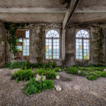 Fotografía titulada "Ancienne salle de r…" por Sébastien Blanc, Obra de arte original, Fotografía digital Montado en Aluminio