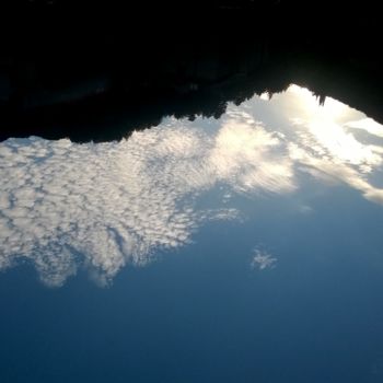 Photographie intitulée "La montagne celeste" par Sébastien Darroman, Œuvre d'art originale, Photographie manipulée