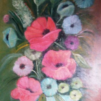 Pittura intitolato "Bouquet seduction" da Sébastien Frau, Opera d'arte originale, Olio