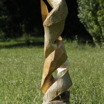 「Cathédrale」というタイトルの彫刻 Sébastien Gleizeによって, オリジナルのアートワーク, ウッド