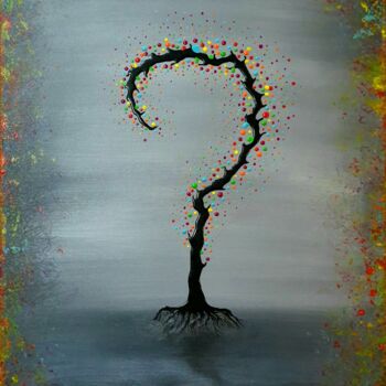 Painting titled "why" by Sebastien Josie, Original Artwork, Acrylic