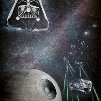 Painting titled "Starwars spirit" by Sebastien Josie, Original Artwork, Acrylic