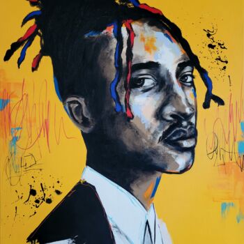 Peinture intitulée "William, the street…" par Sébastien Klein, Œuvre d'art originale, Huile Monté sur Châssis en bois