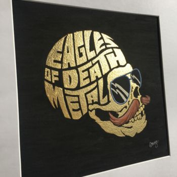 Schilderij getiteld "Eagles of Death Met…" door Sébastien Maillard, Origineel Kunstwerk, Tempera