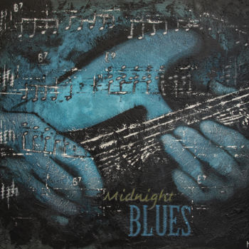 "Midnight Blues" başlıklı Tablo Hespé tarafından, Orijinal sanat, Akrilik