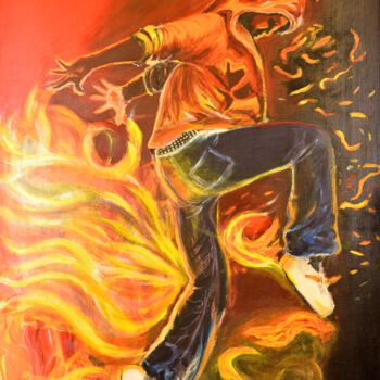 Картина под названием "dance fever" - Sebastien Tomasi, Подлинное произведение искусства, Акрил