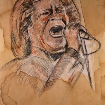 Картина под названием "James Brown" - Sebastien Tomasi, Подлинное произведение искусства, Другой