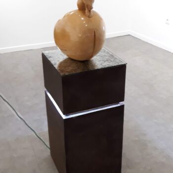 Sculpture intitulée "PHALL-AISE" par Sébastien Lefèvre Verrier, Œuvre d'art originale, Bois