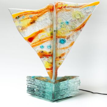 Sculpture titled "Koutur de verre" by Sébastien Lefèvre Verrier, Original Artwork, Glass