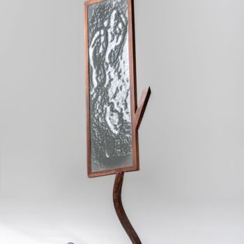 「Traces / sculpture…」というタイトルの彫刻 Sébastien Lefèvre Verrierによって, オリジナルのアートワーク, ガラス