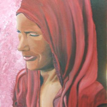 Peinture intitulée "achima  , femme au…" par Murielle Sébastien, Œuvre d'art originale