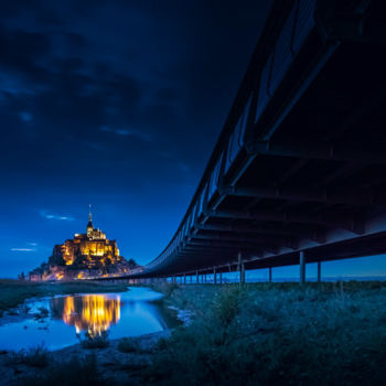 Fotografia intitolato "Mont Saint Michel" da Sebastien Pouteau, Opera d'arte originale, Fotografia digitale