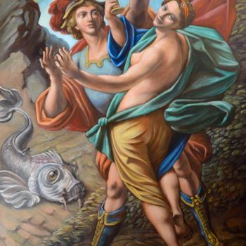 Pittura intitolato "La raccolta dell'am…" da Sebianagaia, Opera d'arte originale, Olio