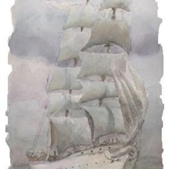 Peinture intitulée "Bote/Boat" par Sebastián Castillos, Œuvre d'art originale, Huile