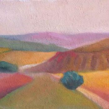 Painting titled "Butte et vallon" by Jean Sebillotte, Original Artwork